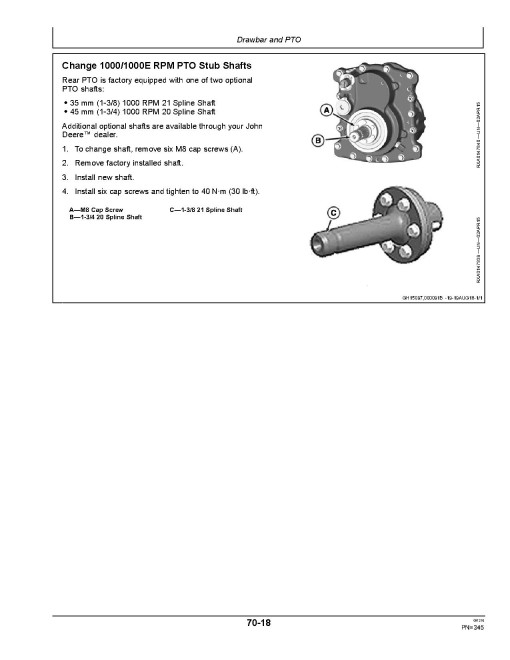 John Deere 8245R, 8270R, 8295R, 8320R, 8335R, 8345R, 8370R, 8400R Tractors (SN:090001-120000, Export) Operators Manual (OMRE581957)