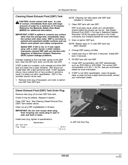 John Deere 8245R, 8270R, 8295R, 8320R, 8335R, 8345R, 8370R, 8400R Tractors (SN:108001-120000, N.America) Operators Manual (OMRE581969)