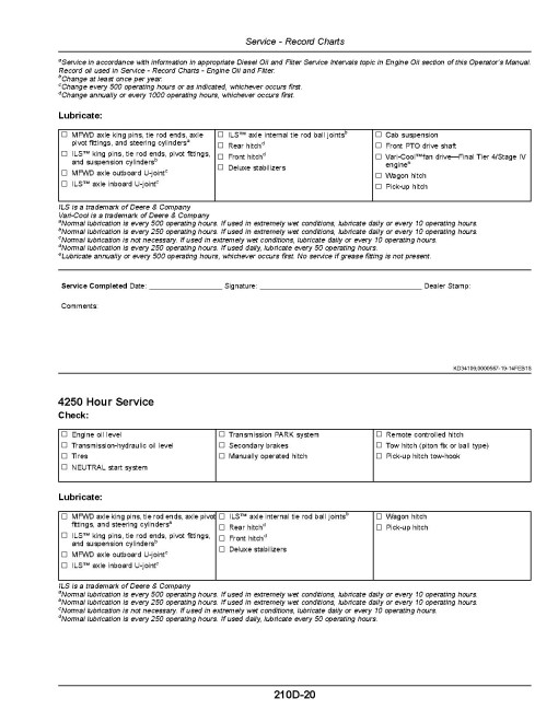 John Deere 8245R, 8270R, 8295R, 8320R, 8345R, 8370R, 8400R Tractors (SN:120001-140000, Europe) Operators Manual (OMRE591465)