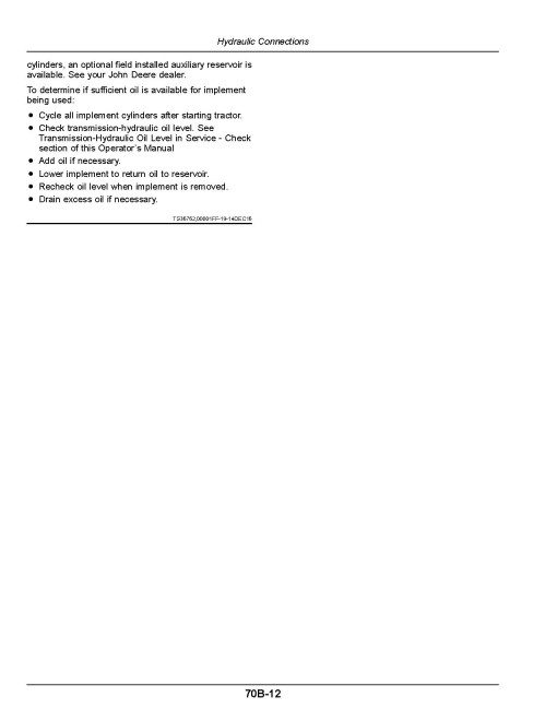 John Deere 8320RT, 8345RT and 8370RT Tracked Tractors (SN: 917001-920000, North America) Operators Manual (OMRE591539)