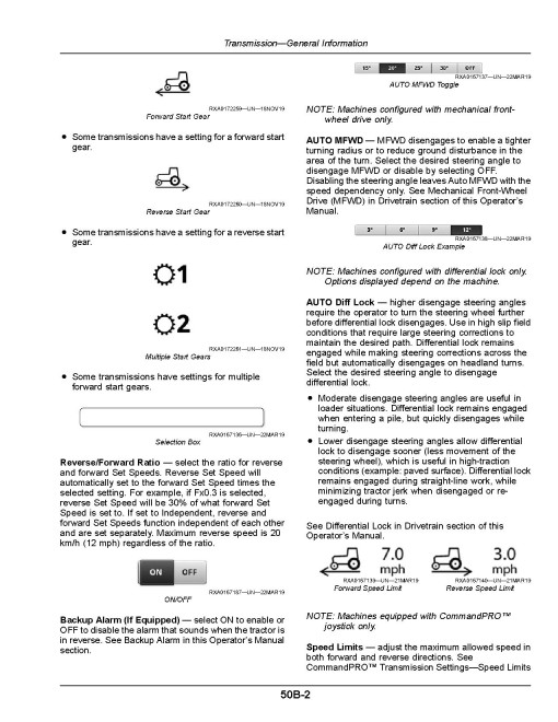 John Deere 8RX 310, 8RX 340, 8RX 370 and 8RX 410 Tracked Tractors (SN: 804001 - 806000, N.America) Operators Manual (OMRE593193)