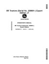 John Deere 8R 230, 8R 250, 8R 280, 8R 310, 8R 340, 8R 370, 8R 410 Tractors (SN:200001-220000, Export) Operators Manual (OMRE593213)