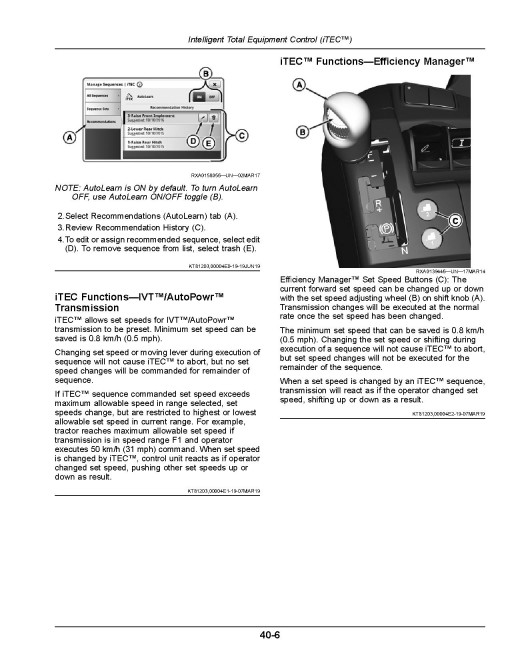 John Deere 8RT 310, 8RT 340, 8RT 370 and 8RT 410 Tracked Tractors (SN: 923001 - 927000, Europe) Operators Manual (OMRE597209)