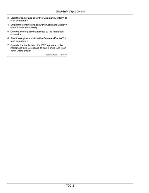 John Deere 8RT 310, 8RT 340, 8RT 370 and 8RT 410 Tracked Tractors (SN: 923001 - 927000, N.America) Operators Manual (OMRE597236)