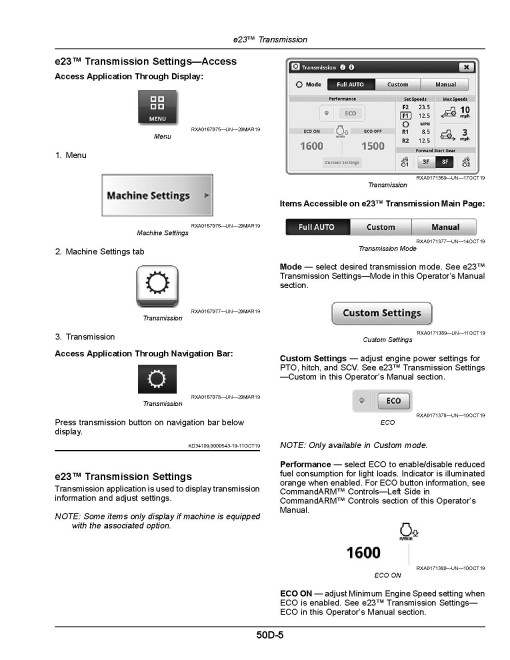 John Deere 8R 230, 8R 250, 8R 280, 8R 310, 8R 340, 8R 370, 8R 410 Tractors (SN:160001-200001, Export) Operators Manual (OMRE597243)