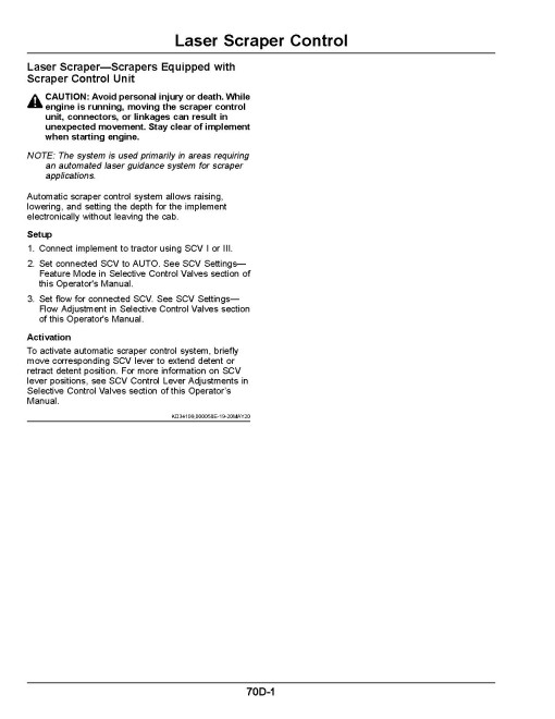 John Deere 8RX 310, 8RX 340, 8RX 370 and 8RX 410 Tracked Tractors (SN: 801001 - 804000, Europe) Operators Manual (OMRE597268)