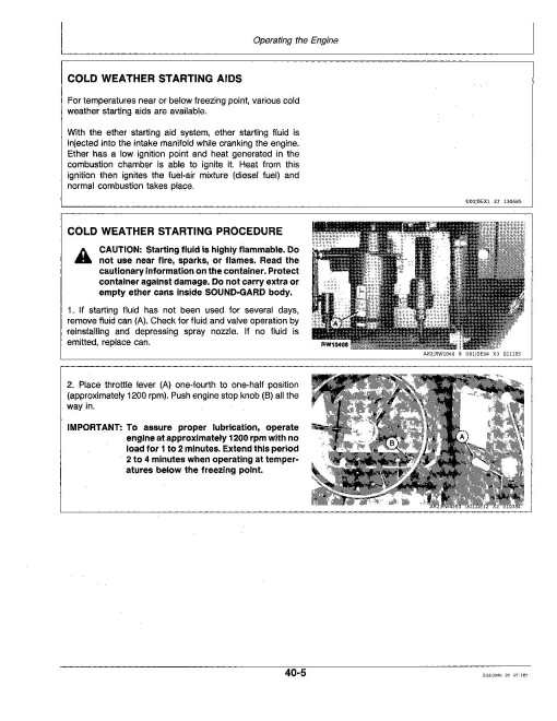 John Deere 8450 (SN: from 005501) and 8650 (SN: from 008001) 4WD Articulated Tractors (North America) Operators Manual (OMRW22394)