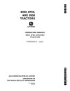 John Deere 8560 (SN.up to 1672), 8760 (SN. up to 2652), 8960 (SN.up to 1767) Articulated Tractors (N.America) Operators Manual (OMRW25626)