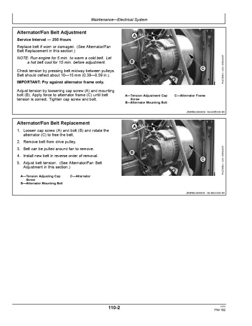 John Deere 5-750, 5-754, 5-804, 5-850, 5-854, 5-900, 5-904, 5-950, 8-800 Tractors, Tiantuo (Asia) Operators Manual (OMSJ16406)