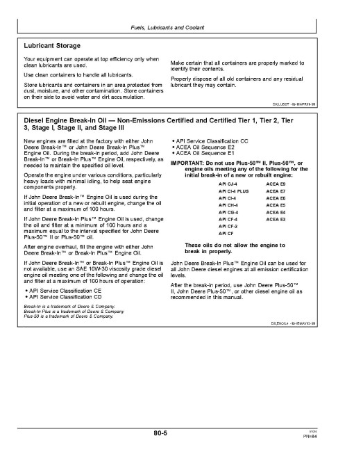 John Deere 280, 284, 2C-354, 300, 304, 320, 324 and B350 Chinese Tractors (China) Operators Manual (OMSJ16411)