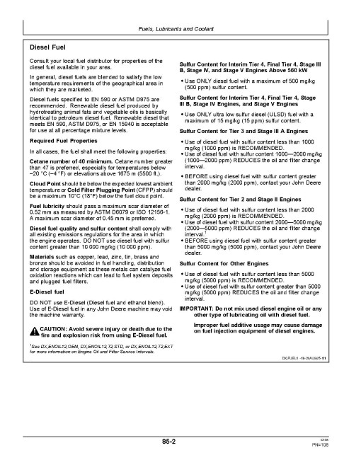 John Deere 3028EN and 3036EN Compact Utility Tractors (Export Edition) Operators Manual (OMSJ33298)