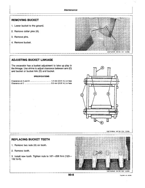 John Deere 50 Compact Excavators Operators Manual (OMT107066)