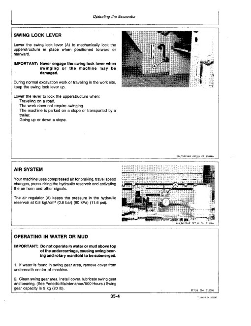 John Deere 595 Wheeled Excavators Operators Manual (OMT114466)
