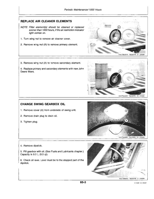 John Deere 790 Crawler Excavators Operators Manual (OMT114469)