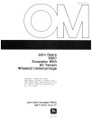 John Deere 690CR Excavators with All Terrain Wheeled Undercarriage Operators Manual (OMT114473)