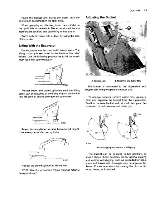 John Deere JD690A Crawler Excavators Operators Manual (OMT114475)