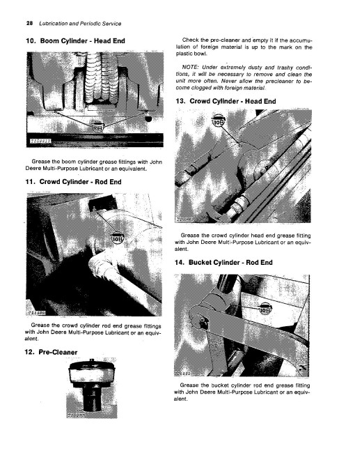 John Deere JD690A Crawler Excavators Operators Manual (OMT114475)