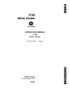 John Deere 570B Motor Graders (SN: up to 538882) Operators Manual (OMT131736)