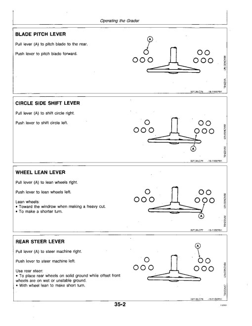John Deere 570B Motor Graders (SN: up to 538882) Operators Manual (OMT131736)