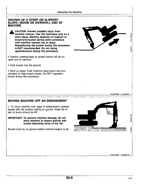 John Deere 992DLC Crawler Excavators Operators Manual (OMT143847)