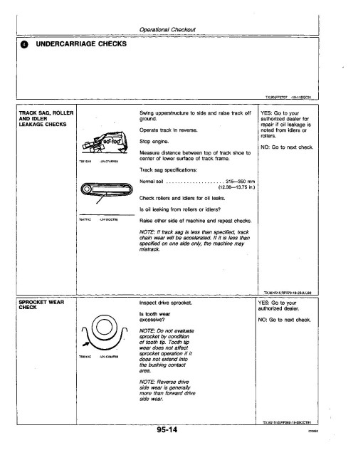 John Deere 790ELC Crawler Excavators (SN: up to 014999) Operators Manual (OMT146128)