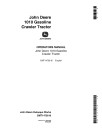 John Deere 1010 Gasoline Crawler Tractors (SN. up to 21900) Operators Manual (OMT14738)