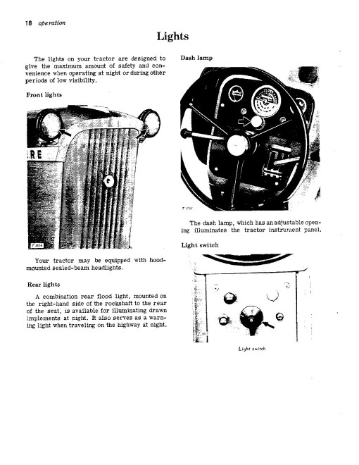 John Deere 1010 RU Gasoline Tractors (SN: up to 031000) (North America) Operators Manual (OMT16142)