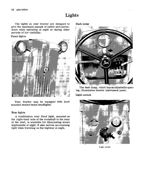 John Deere 1010 RU Diesel Tractors (SN: up to 031000) (North America) Operators Manual (OMT16143)