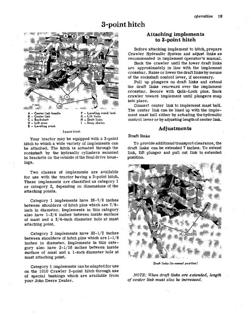 John Deere 1010 Diesel and Gasoline Crawler Tractors (SN:21901-31000) Operators Manual (OMT17418)
