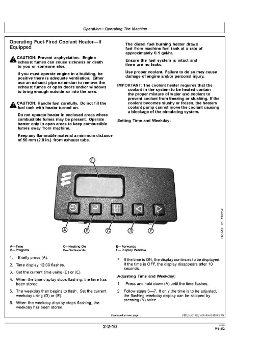 John Deere 450H, 550H and 650H Crawler Dozers Operators Manual (OMT182515)