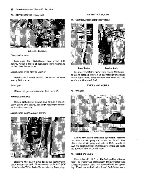 John Deere 1010 Diesel and Gasoline Crawler Tractors (SN:31001-42000) Operators Manual (OMT18525)