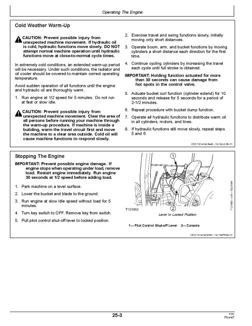 John Deere 27 ZTS and 35 ZTS Compact Excavators Operators Manual (OMT185901)