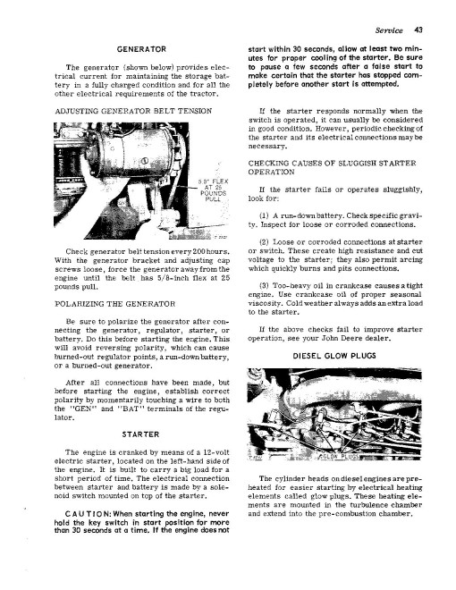 John Deere 1010 Wheel Tractors (SN: from 031001) (North America) Operators Manual (OMT18594)