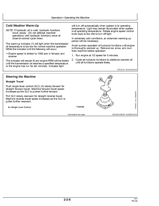 John Deere 1050C Crawler Dozers Operators Manual (OMT190710)