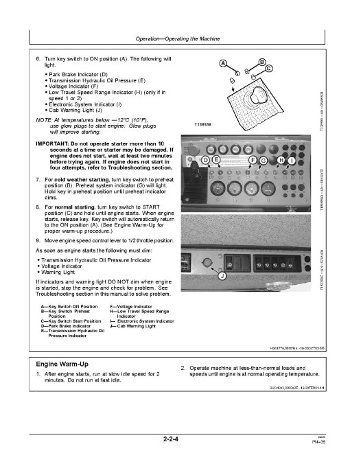 John Deere 950C Crawler Dozers Operators Manual (OMT190736)