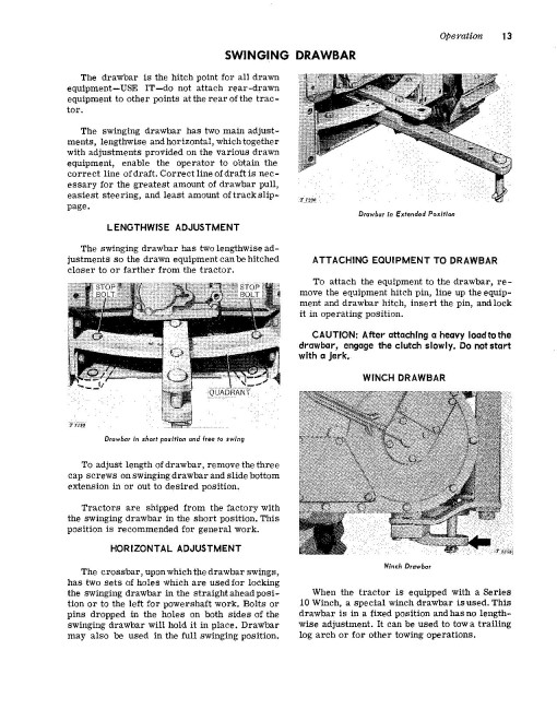 John Deere 1010 Diesel and Gasoline Crawler Tractors (SN: from 42001) Operators Manual (OMT19258)