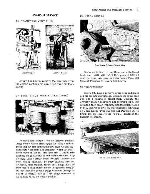 John Deere 1010 Crawler Loaders Operators Manual (OMT19259)
