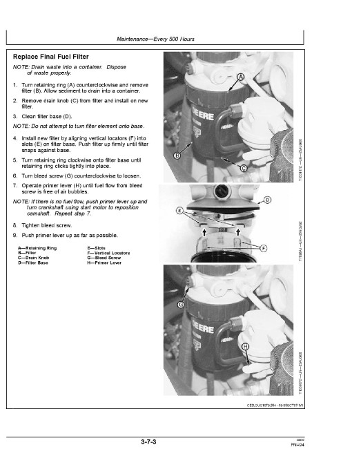 John Deere 700J Crawler Dozers (SN: up to 139435) Operators Manual (OMT211725)