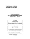 John Deere 180CW and 210CW Wheeled Excavators Operators Manual (OMT213055)