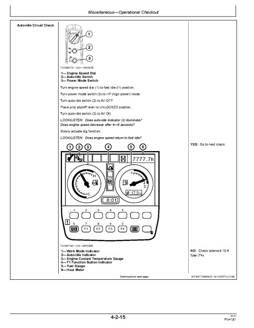 John Deere 240DLC and 270DLC Crawler Excavators Operators Manual (OMT221092)