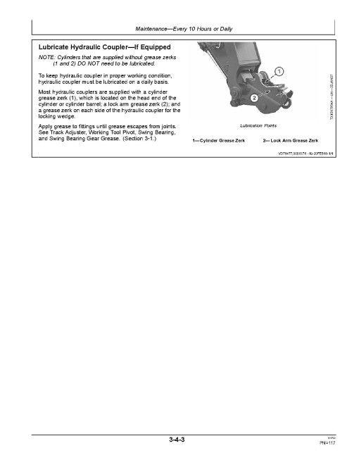 John Deere 350DLC Crawler Excavators Operators Manual (OMT221098)