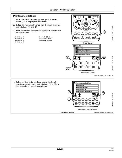 John Deere 350DLC Crawler Excavators Operators Manual (OMT221098)