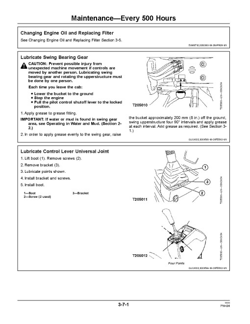 John Deere 27D Compact Excavators Operators Manual (OMT223334)