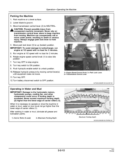 John Deere 850J Crawler Dozers (SN: D130886 - 311988) Operators Manual (OMT224252)
