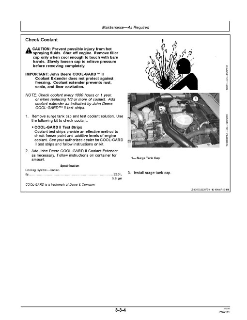 John Deere 160DLC Crawler Excavators Operators Manual (OMT226911)