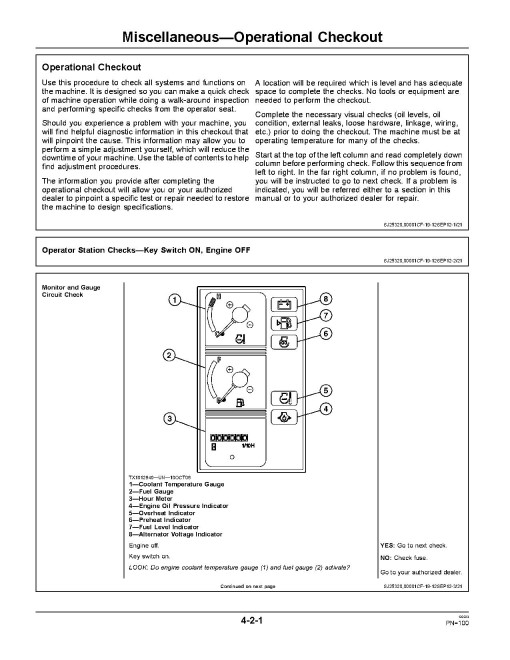 John Deere 17D Compact Excavators Operators Manual (OMT228734)