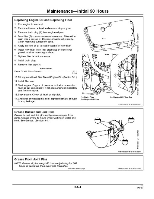 John Deere 17D Compact Excavators Operators Manual (OMT228734)