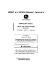 John Deere 190DW and 220DW Wheeled Excavators Operators Manual (OMT233886)