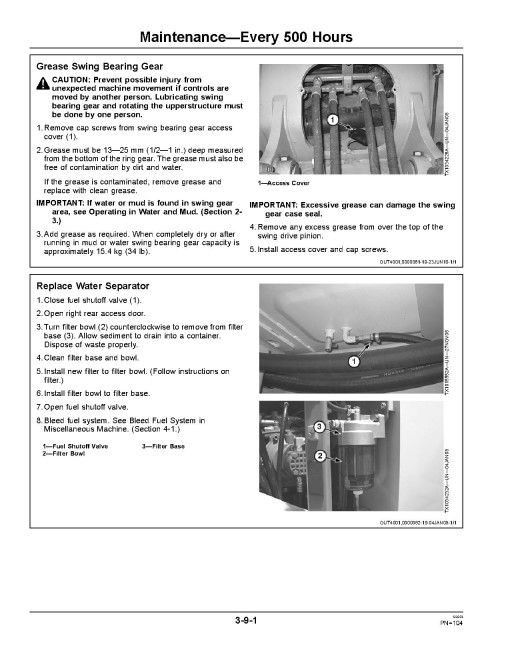 John Deere 135D Crawler Excavators Operators Manual (OMT239673)