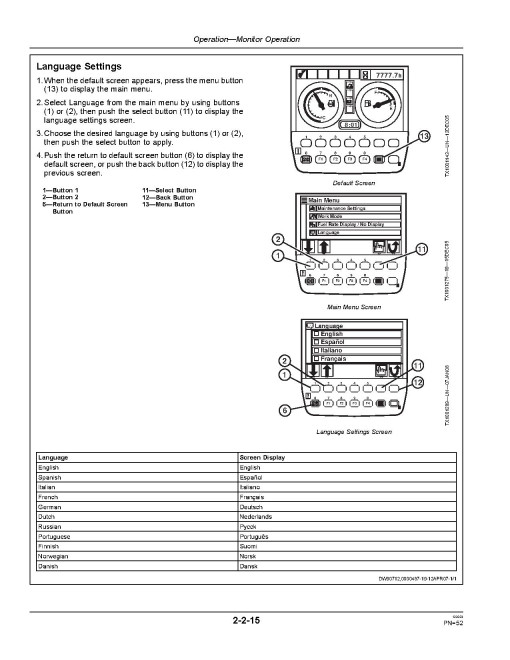 John Deere 135D Crawler Excavators Operators Manual (OMT239673)
